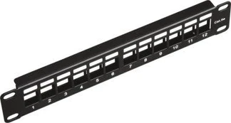 Alantec Patch panel 10" modulinis 12 prievadų 1U neįrengtas