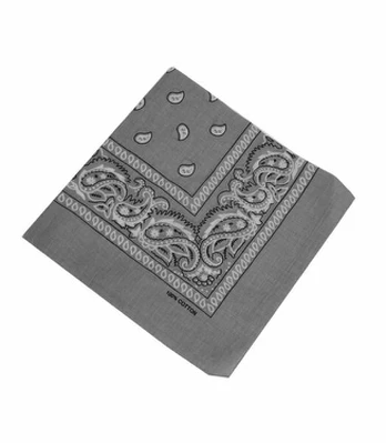 Universalus šalikas- bandana, pilka, unisize