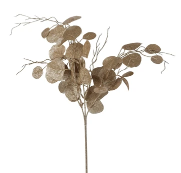 Dirbtinė šakelė EUCALYPTUS, rudos spalvos, 75 cm, 1 vnt