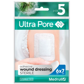 Pleistrai MEDRULL ULTRA PORE 6 x 7cm, 5 vnt.