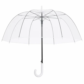 Permatomas skėtis automatinis atidarymas, 93–95 cm, 1 vnt.