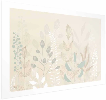 Artgeist Plakatas - Pastel-rusvai gelsvas Meadow