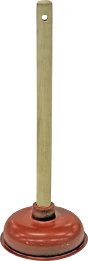 PLUNGER WITH WOODEN HOLDER