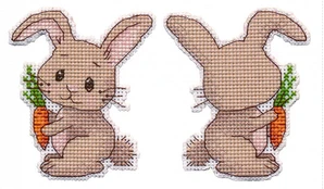 Cross-stitch kit "Christmas tree toy. Bunny" S1502