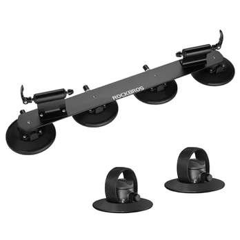 Rockbros XP1002 Suction Cup Roof Rack for 2 Bikes - Juodas