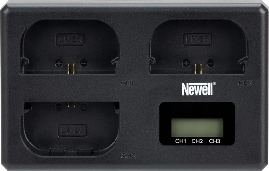 Newell TT-USB-C Tripple-Channel Charger for LP-E6 for Canon