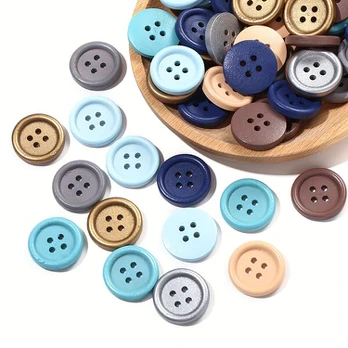 Medinės sagos, 15mm 50pcs