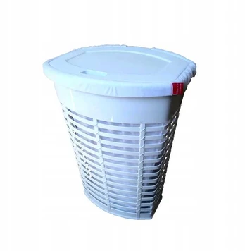PALM skalbinių krepšelis 50 L Baltas