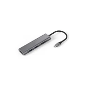 Extra Digital Adapteris USB Type-C - 2 x USB 3.0, HDMI, SD, TF kaina