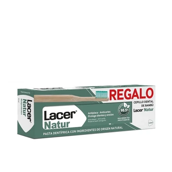 LACER NATUR TOOTHPASTE + TOOTHBRUSH 2 PACK
