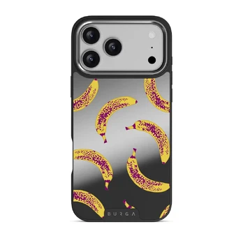 Banana - iPhone 17 Pro Max Case, Elite Mirror Dark (MagSafe) / Silver