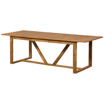 Lauko stalas Beaver, 75 x 240 x 90 cm, tikmedis, natūrali