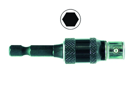 Adaptor with swivel fuction 1/4" 60mm