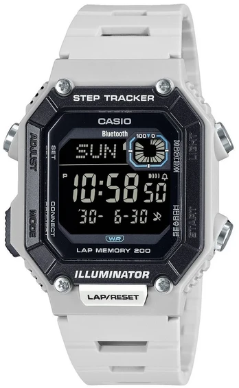 Vyriškas laikrodis CASIO Digital Moonphase WS-B1000-8BVDF + BOX