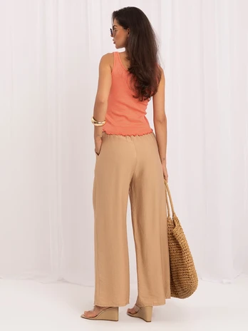 Italy Moda Kelnės-MO-SP-2606.87-camelowy