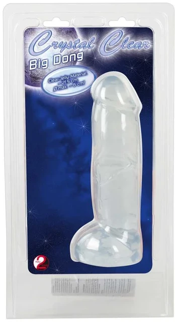 Crystal Clear Big Dong realistiškas dildo