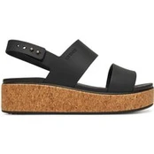 Basutės Crocs Brooklyn Cork Low Wedge 211144 Juoda kaina