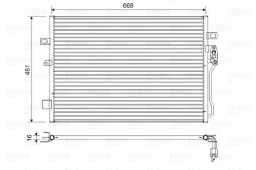 VALEO VAL822625 Air conditioning condenser