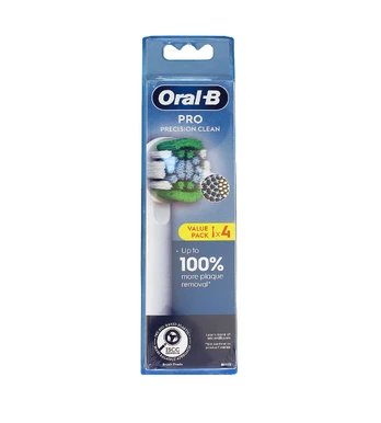 Dantų šepetėlis ORALB Oral-B Pro Precision Clean Replacement 4 Heads