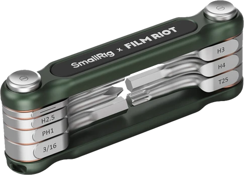 SmallRig 4812 x FILM RIOT 7-in-1 Folding Wrench Set with Multiple Angle Positioning Žalias