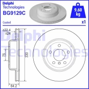 Stabdžių diskas DELPHI BG9129C kaina