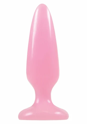 Pleasure Plug Small TPE Glow-in-the-Dark, Compact Size, Pink