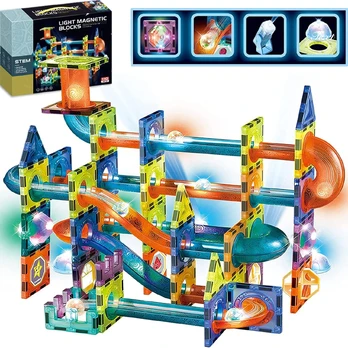 Malplay Šviečiantis magnetinis konstruktorius,110 vnt.