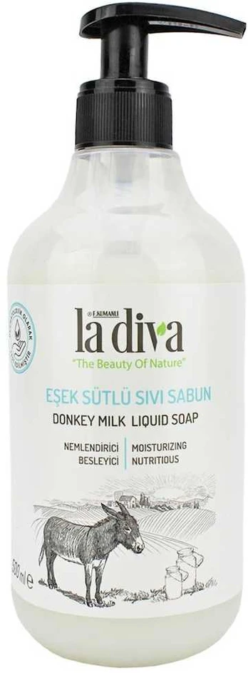 Skystasis muilas su asilo pienu LA DIVA, 500 ml