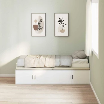 Sandėliavimo Lova Balta 100x200 cm