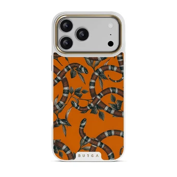 Bitter Apricot - Snake iPhone 17 Pro Max Case, Elite Light (MagSafe) / Gold