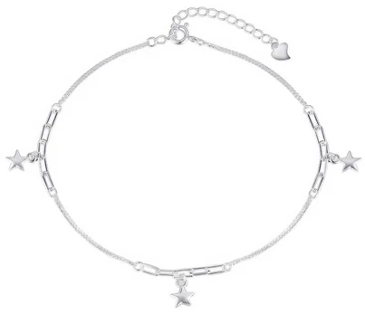 Sidabrinė grandinėlė ant kojos Brasco 60548