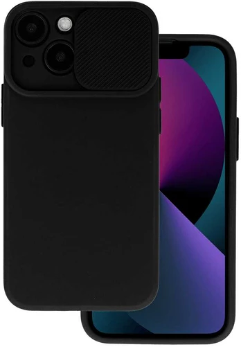 Topt Camshield Soft dėklas skirtas Apple iPhone 13 Pro juodos spalvos