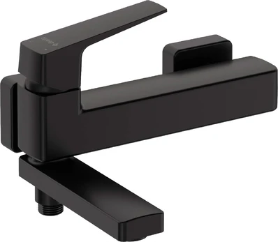 Wall-mounted bathtub mixer - with folding spout
