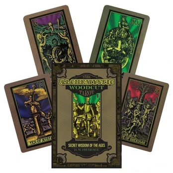 The AlcheMystic Woodcut Tarot kortos
