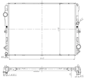 Variklio radiatorius NRF NRF 50041