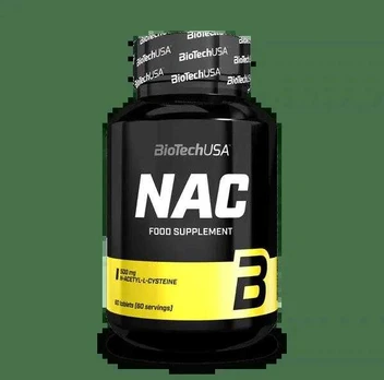 Biotech NAC 60 tabl. (N-acetil-L-cisteinas)