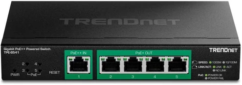 TRENDnet 5-Port Gigabit PoE++ Powered Managed Switch PoE PT