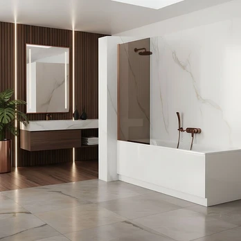 Vonios Sienelė Rea Elegant 80 Brush Copper 0,5X80X140CM