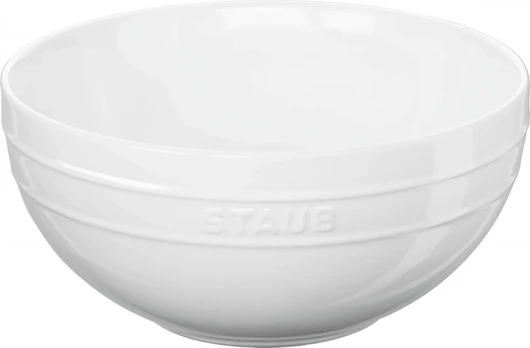 STAUB SERVING Miska okrągła 24 cm, balta