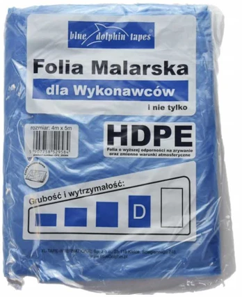 Apsidengimo plėvelė melsva 4m x 5m