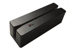 Compact magnetic card reader with USB interface, lane 1 + 2 + 3, black Deltaco CMSR-33-USB / POS