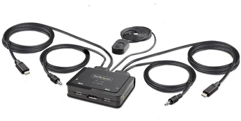 StarTech C2-D46-UC2-CBL-KVM/2-PORT USB-C CABLE KVM SWITCH kaina