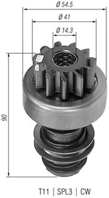 MAGNETI MARELLI 940113020060 Starter motor pinion