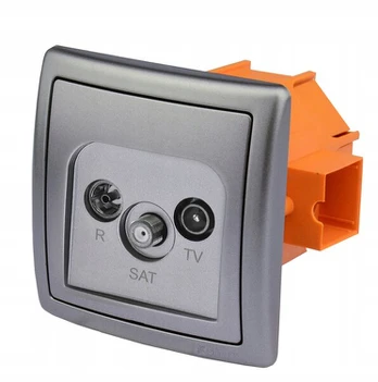 Lizdas Rtv Sat sieninis potinkinis "inox"