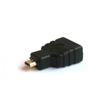 Adapteris Savio HDMI / Micro HDMI HDMI, Micro HDMI male, juoda
