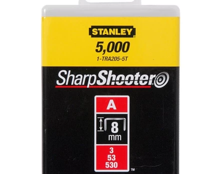Kabės STANLEY, 8 mm , 5000 vnt, J tipas