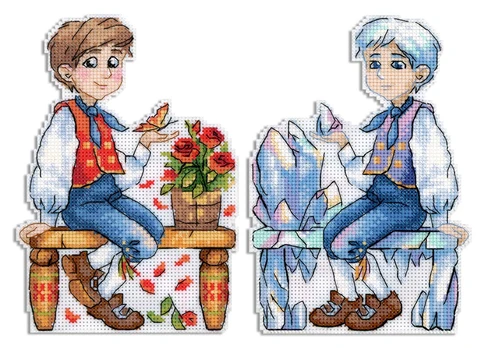 Cross stitch kit "Boy with a cold heart" SR-925