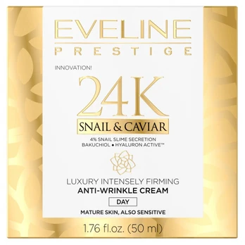 Eveline Cosmetics Eveline EVELINE 24K sraigių ir ikrų dieninis kremas