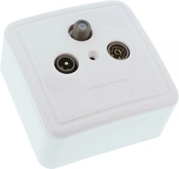 InLine ekranuotas antenos lizdas AP / UP, komplektas - 69983