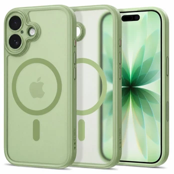 Matinis žalias dėklas Apple iPhone 17 telefonui "Tech-Protect MagPeak Magsafe CC"